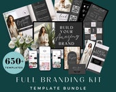 Branding Starter Kit, Brand Guidelines Canva Template, Full Business Starter Package, Brand Bundle, Branding Design, Custom Branding Logo