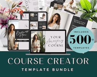 Course Creator Kit, Course Creator Toolkit Templates, Template Bundle, Workbook Template Canva, Course Sales Page, Course Creation Planner