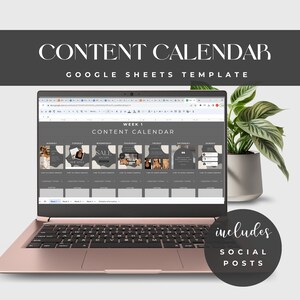 Google Sheets  Content Calendar, Social Media Template, Instagram Creator Social Media Manager, Tracker Planner Editable Planner Spreadsheet