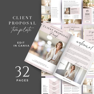 Client Proposal Template, Canva Project Template, Client Welcome Packet, Business Proposal Template, Business Coach On-boarding Ebook