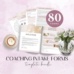 Formulario de admisión de coaching de vida, formularios de admisión de coaching, plantillas de coaching, acuerdo comercial de coaching, incorporación de coaching, hojas de trabajo para clientes