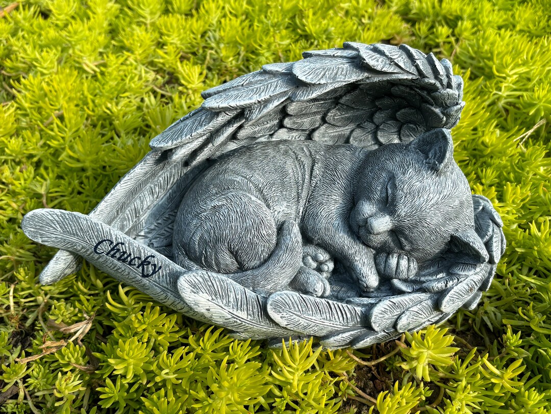 Personalized Cat Pet Memorial Stones Ornament Pet Loss Sympathy ...