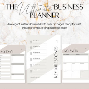 Business Planner Printable Business Planner PDF Business - Etsy
