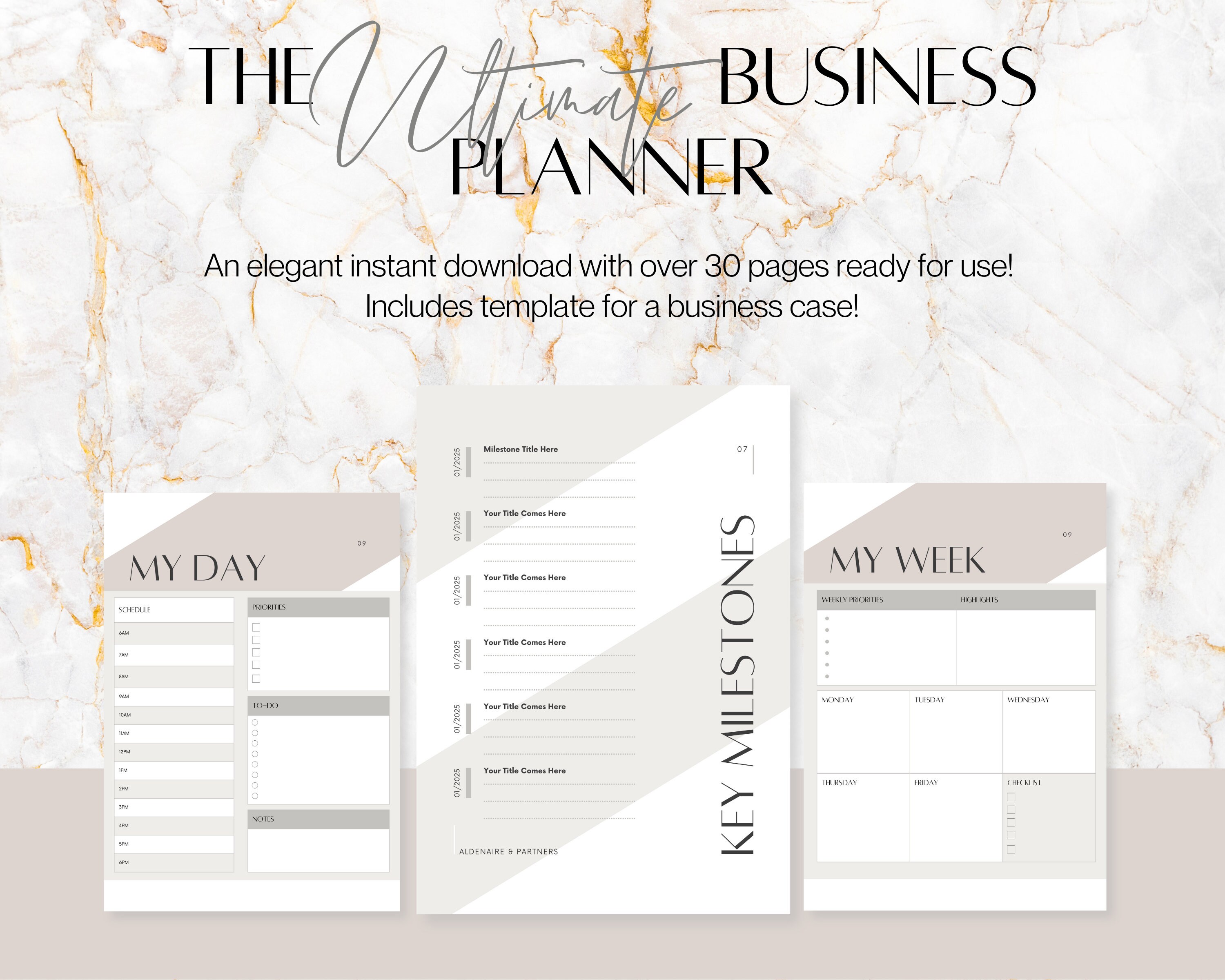 Business Planner Printable Business Planner PDF Business - Etsy
