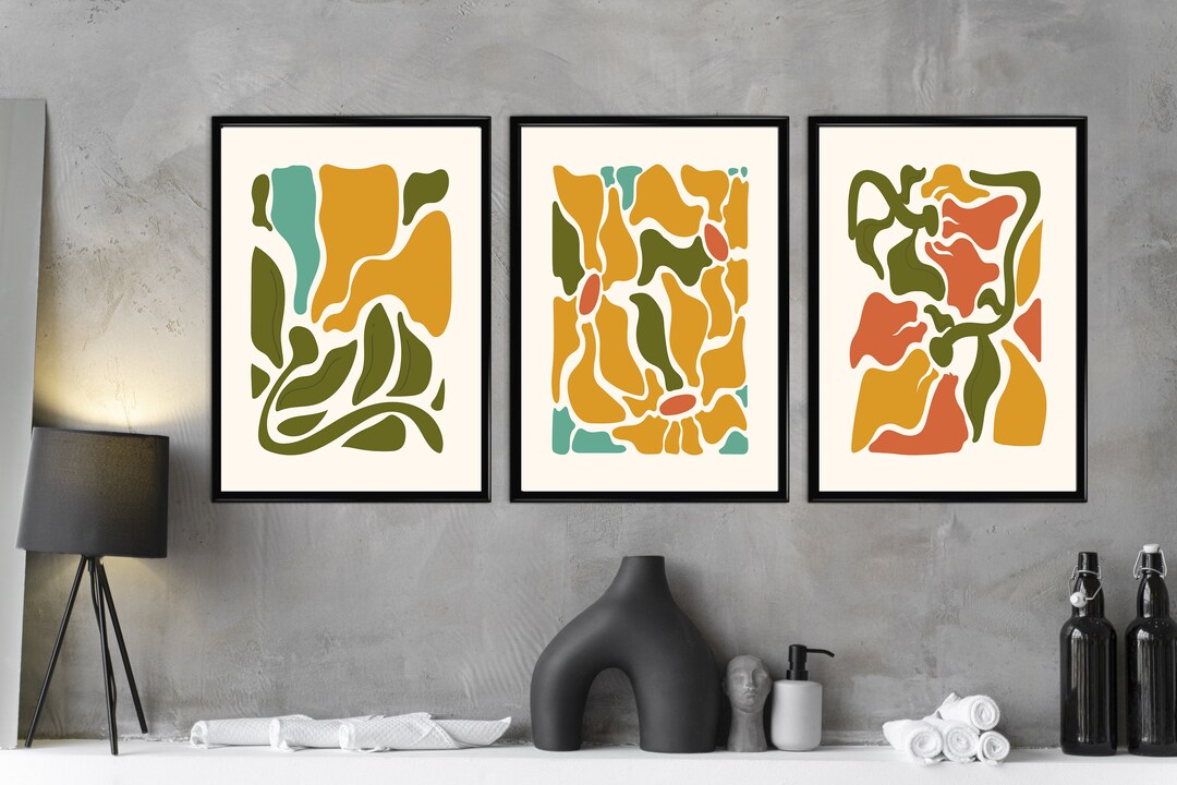 Henri Matisse Flower Market Set of 3 Art Gallery Prints Boho Botanical ...