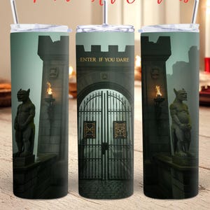 Gotisk port till helvetet Tumbler Wrap: Sublimeringsdesign (digital fil)