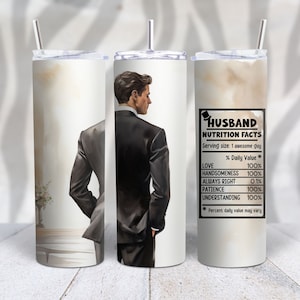 Wedding Gift Husband PNG 20 oz Skinny Tumbler PNG Husband Tumbler Wrap Sublimation Designs Digital Paper Bridal Shower Tumbler Wrap Gift