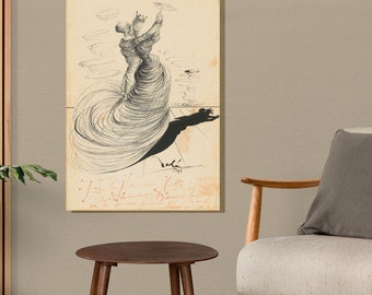 Dali Painted Glass Print, Dali Two Dancers Canvas, Personalized Gifts, Famous Wall Art, Salvador Dali Poster, Personalized Gift