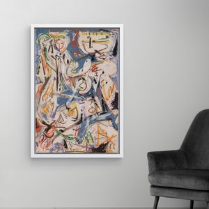 Jackson Pollock Wall Art, Abstract Canvas Print, Home and Living Room Decor, Jackson Pollock Canvas Print, Large Canvas Wall Art