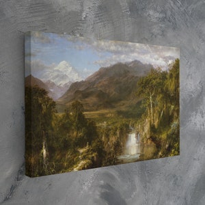 Heart of the Andes Painting Reproduction Print Frederic Edwin Church Art Print Canvas Art American Nature Art