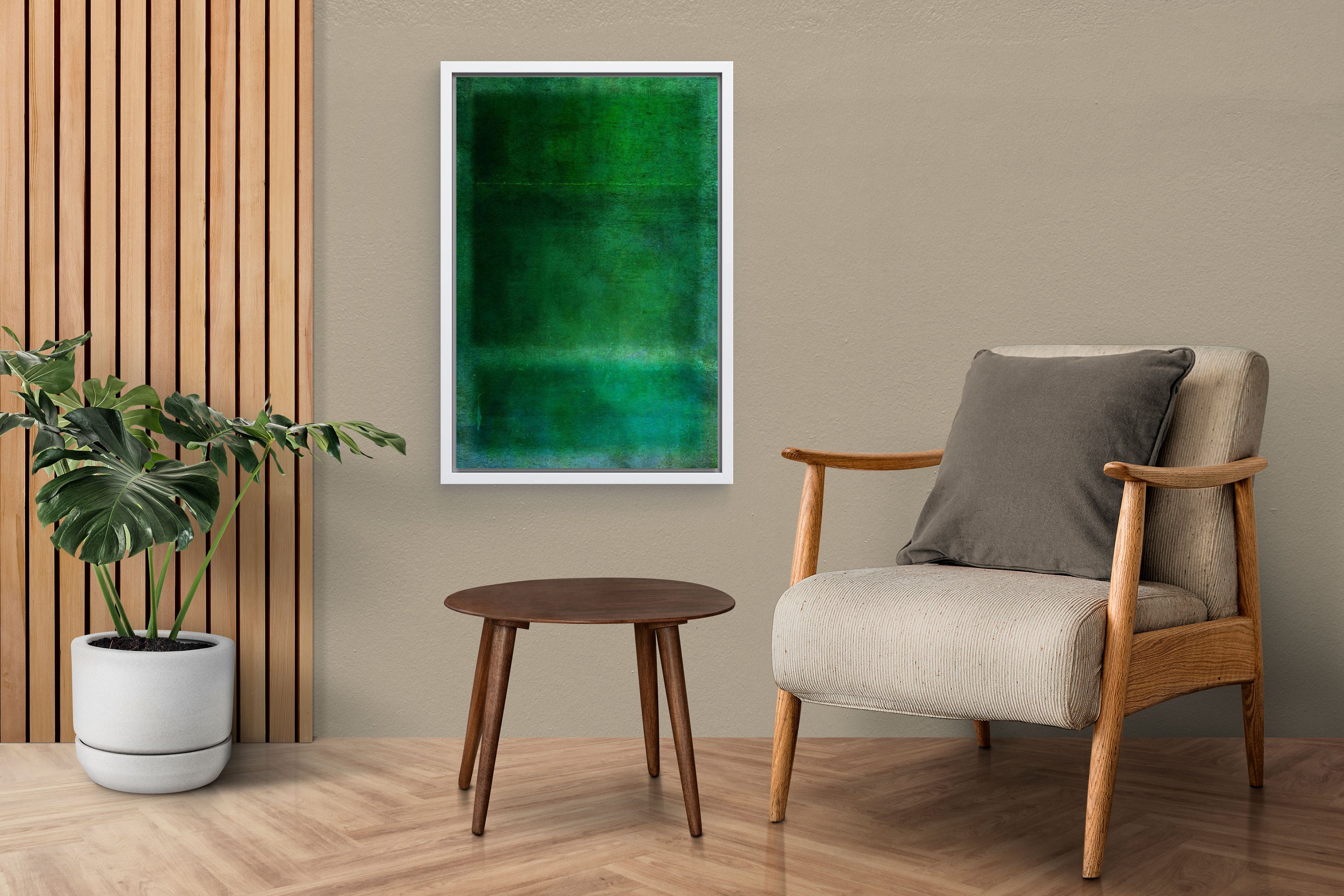 Mark Rothko Emerald Green Canvas Wall Art, Mark Rothko Style Canvas