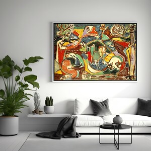 Jackson Pollock Canvas Art, Pollock Art Print, Pollock Art Print, Pollock Artwork, Reproduction Art, Modern Canvas
