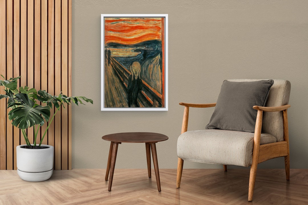 Edvard Munch's the Scream Painting (1893 National Gallery Norway), the ...