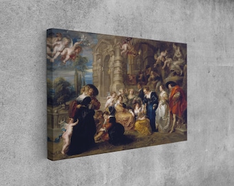 Rubens 'The Garden of Love' Canvas Print, Vintage Masterpiece Wall Art