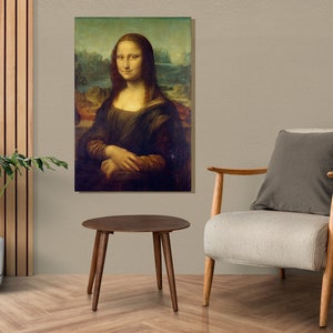 Mona Lisa Canvas Wall Art By Leonardo Da Vinci, Da Vinci Painting, Mona Lisa Art Print, Canvas Art, Canvas Decor