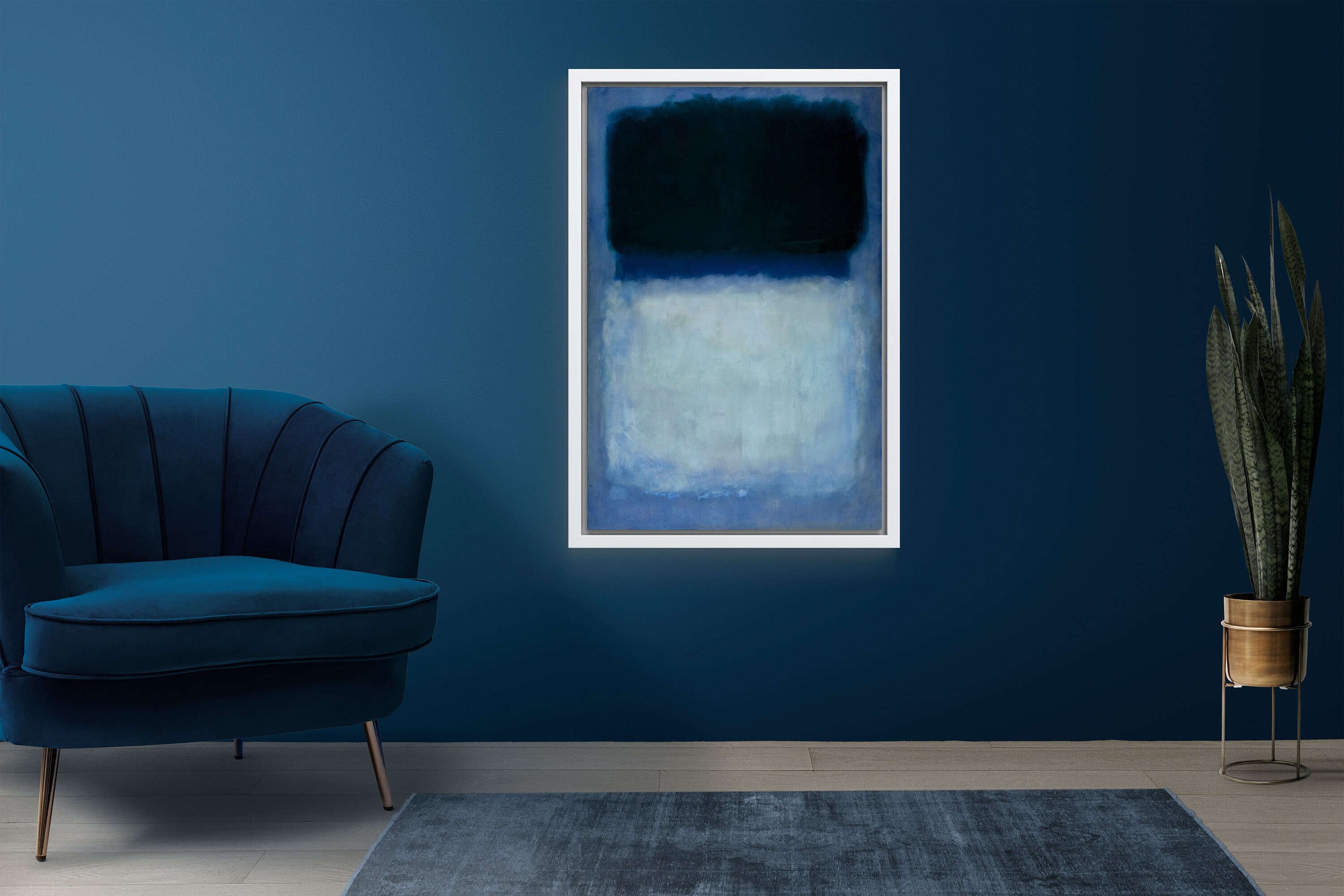 Mark Rothko Style Blue Canvas Wall Art - Etsy