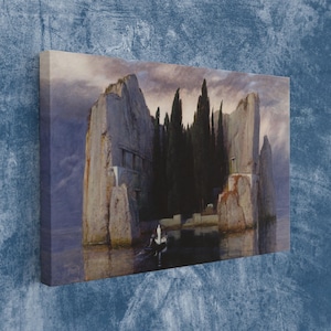 Isle of the Dead 1883 Wall Art, Huge Canvas Wall Art, Arnold Böcklin Art Print, Isle of the Dead Canvas, Arnold Böcklin Art
