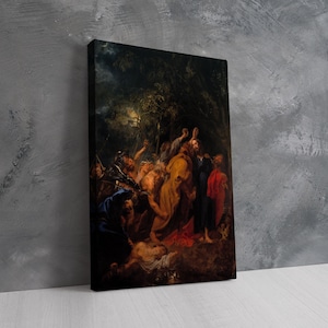 Il tradimento di Gesù Cristo, dipinto di Anthony Van Dyck, tela di Van Dyck, arte murale vintage, poster vintage, arte murale moderna, tela per quadri