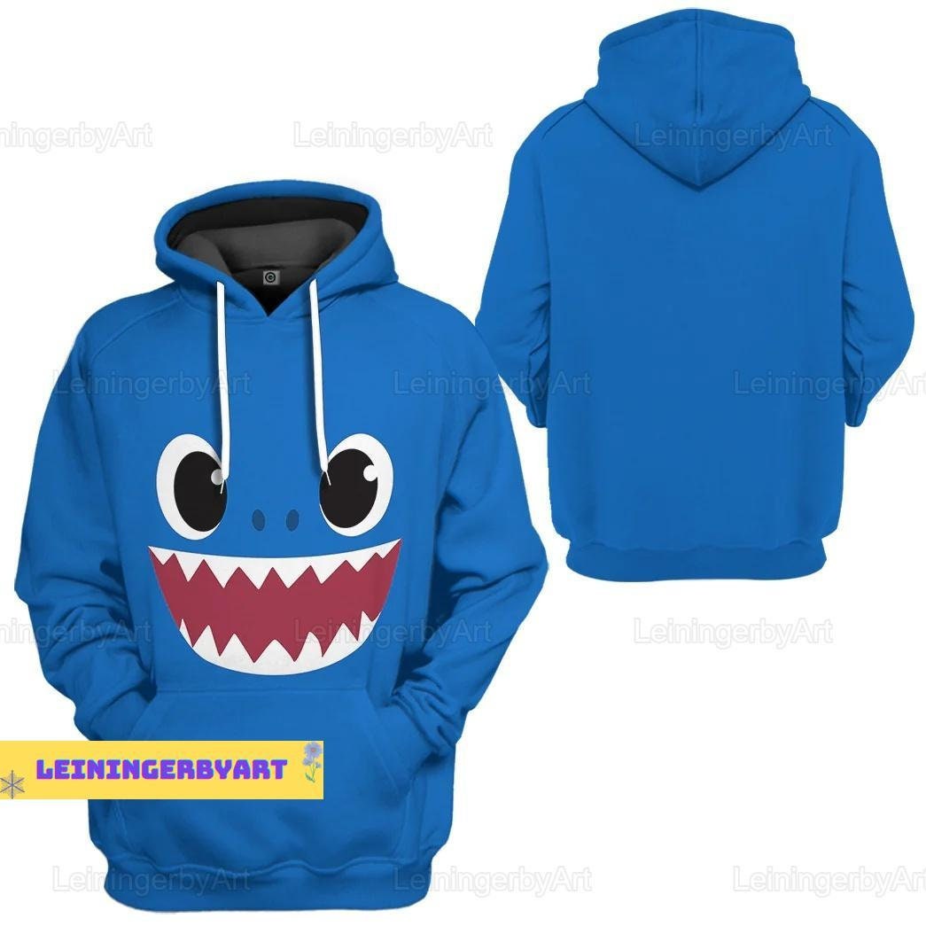  Womens Cute Shark Hoodie Long Sleeve Blue Kawaii Shark Shape  Hooded Pullover Sweatshirts Knitted Hoodie : Clothing, Shoes & Jewelry