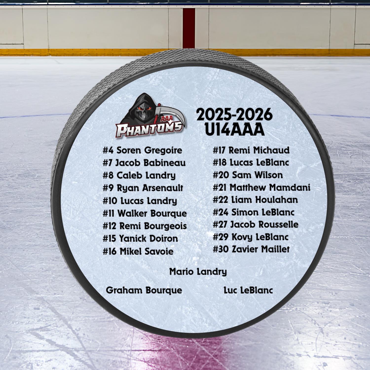 Personalized Hockey Puck Label Printable | Custom Digital Hockey Puck ...