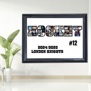 Custom Hockey Photo Collage  - printable - personalized hockey photo collage