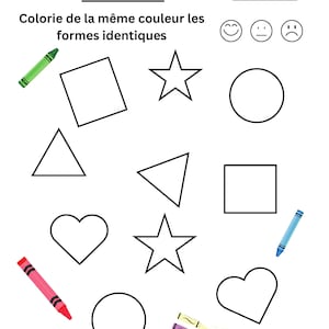 Maternelle - Préscolaire - on Joue Avec Les Formes - Pages D'activités ...