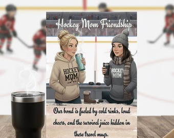 Funny Hockey Mom Card Printable, Hockey Mama Birthday Card, Last Minute Sports Mom Gift, Rink Life Greeting Card, Instant Download PDF PNG