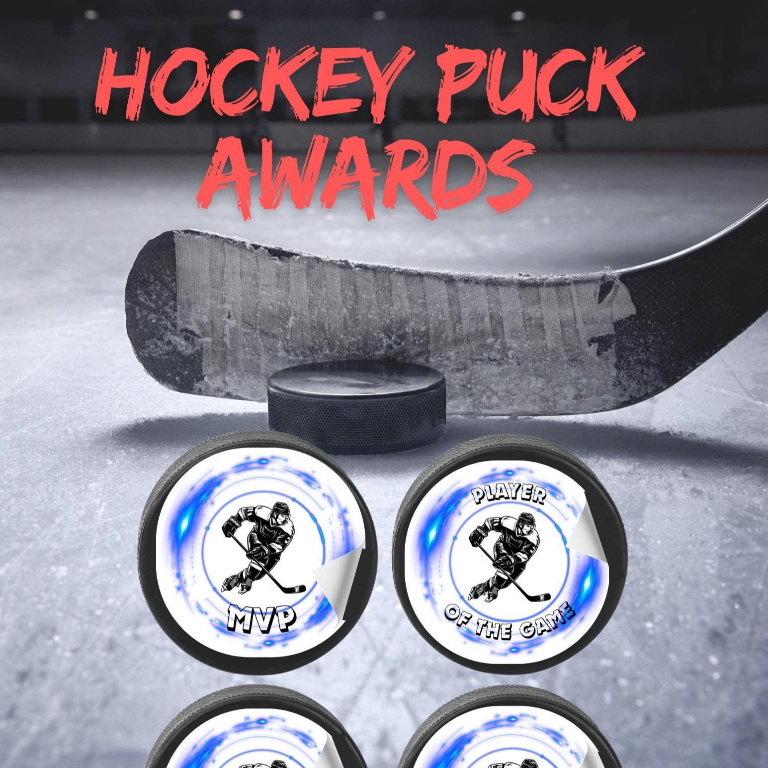 Printable Hockey Puck Stickers: MVP, First Goal Awards (avery 22830 ...