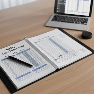 Hockey Stats Tracker Spreadsheet for Coaches (Digital Download)