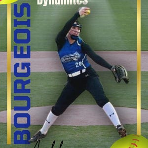Cartes de softball personnalisées - imprimables - carte de softball personnalisée