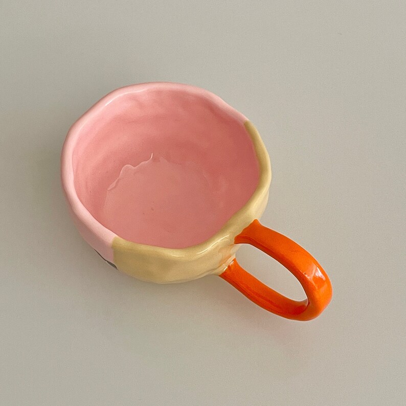 Handmade Ceramic Mugs. Hand Painted Border Collie Mug. Coffee Cup. Tea Cup. Milk Cup. Ceramic Drinkware. Coffee Lover. Colorful Mug. image 5