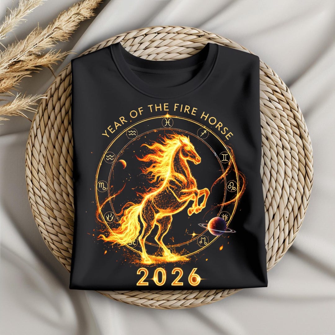 2026 Year of the Fire Horse Art | Chinese Zodiac Horse Astrology ...