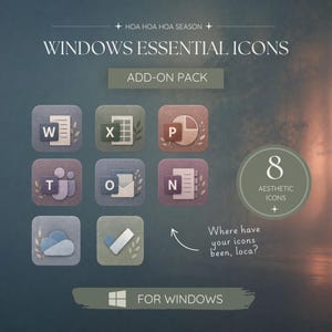 Moody Forest Windows-Symbole, Microsoft Office 8-Symbole, PC-Anpassung