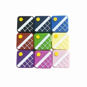 Tennis Dampeners: 2/9/45 Pack of Colorful Tennis Vibration Dampeners. The best tennis gift for every player and every team.
