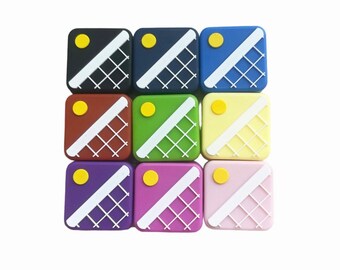 Tennis vibration dampeners (2/9/45 packs) in various colors. The perfect tennis gift for any player or team.