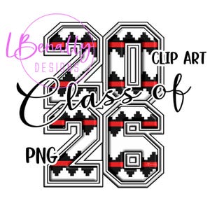Classe del 2026, bordo del cestino Navajo, nativo americano, indigeno, clipart, PNG, sublimazione, laurea, università, scuola superiore