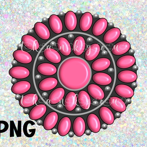 Pink Cluster jewelry PNG, Navajo jewelry, Sublimation, digital download, clipart, Native American, turquoise, Indigenous