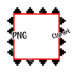 Navajo Korb quadratischer Rahmen, PNG Clip Art, Native American, Indigen, Karte, Basteln, DTF, Ästhetik