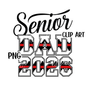 Papà della classe di diplomandi del 2026, sublimazione PNG, nativo americano, bordo cesto Navajo, indigeno, clip art, rosso nero