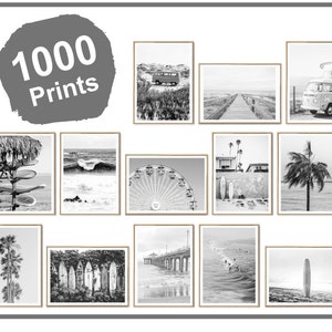 1000 Prints Black & White BEACH Collection, Beach Wall Art, Ocean Prints, Coastal Prints, Beach Prints, Coastal Wall Decor