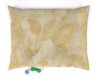 Gold Leaves Pet Bed