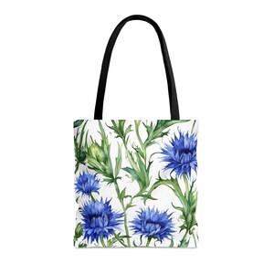Süsses Kornblumenblau, Stoffbeutel (AOP)