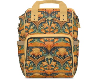 Glorious Golden Blooms Diaper Backpack