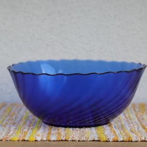 Arcoroc blue bowl - Etsy 日本