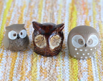 フクロウの置物コレクション フクロウ10体セット ヴィンテージ