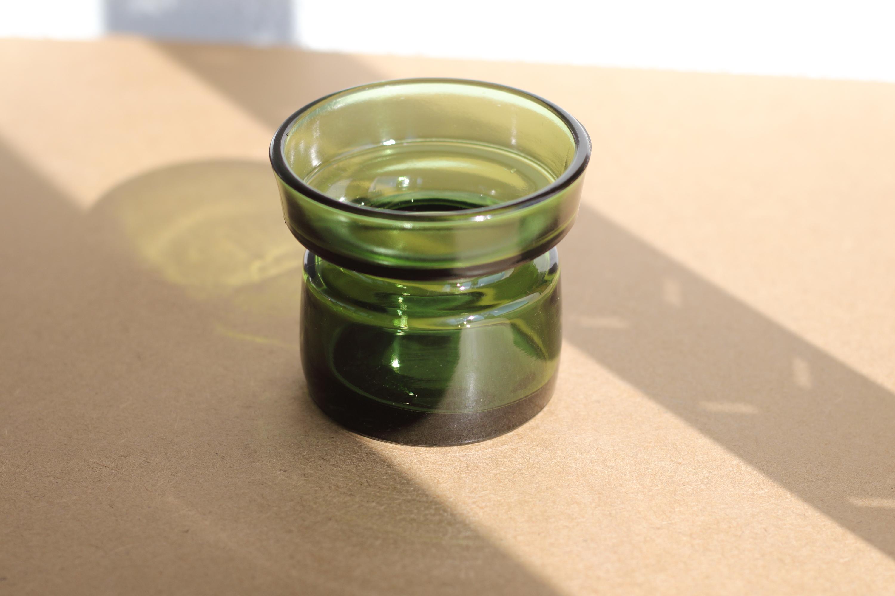 Jens Quistgaard によるヴィンテージ ダンスク グリーン ガラス