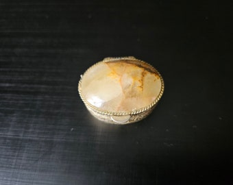 ヴィンテージオニキス真鍮色の小物入れ：小さなジュエリー収納 - Etsy 日本