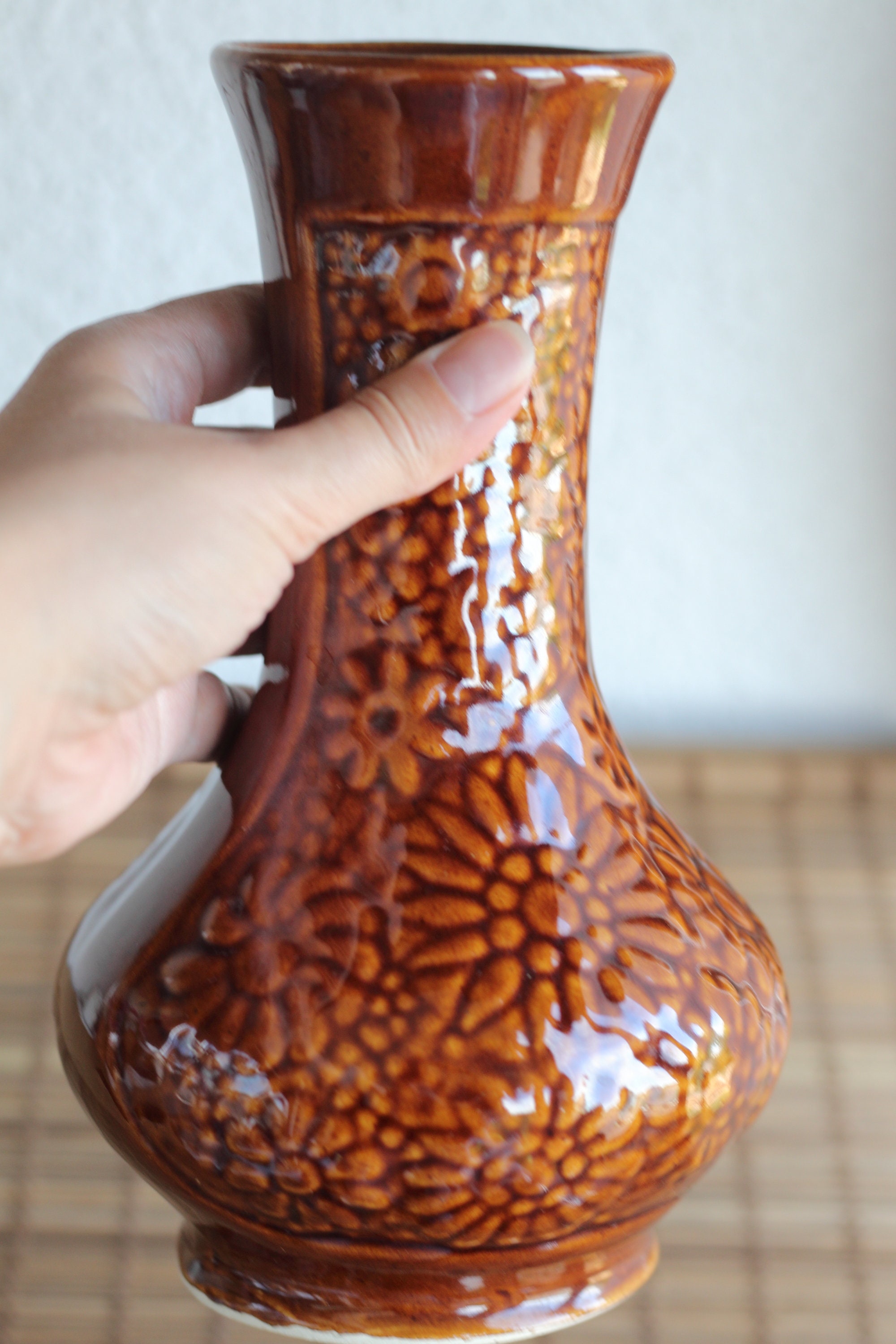 ドイツ　ヴィンテージ　ファットラバ　陶器花瓶　激レア　希少品　限定品 ヴィンテージのファットラバ花瓶：西ドイツの陶器工房 - Etsy 日本