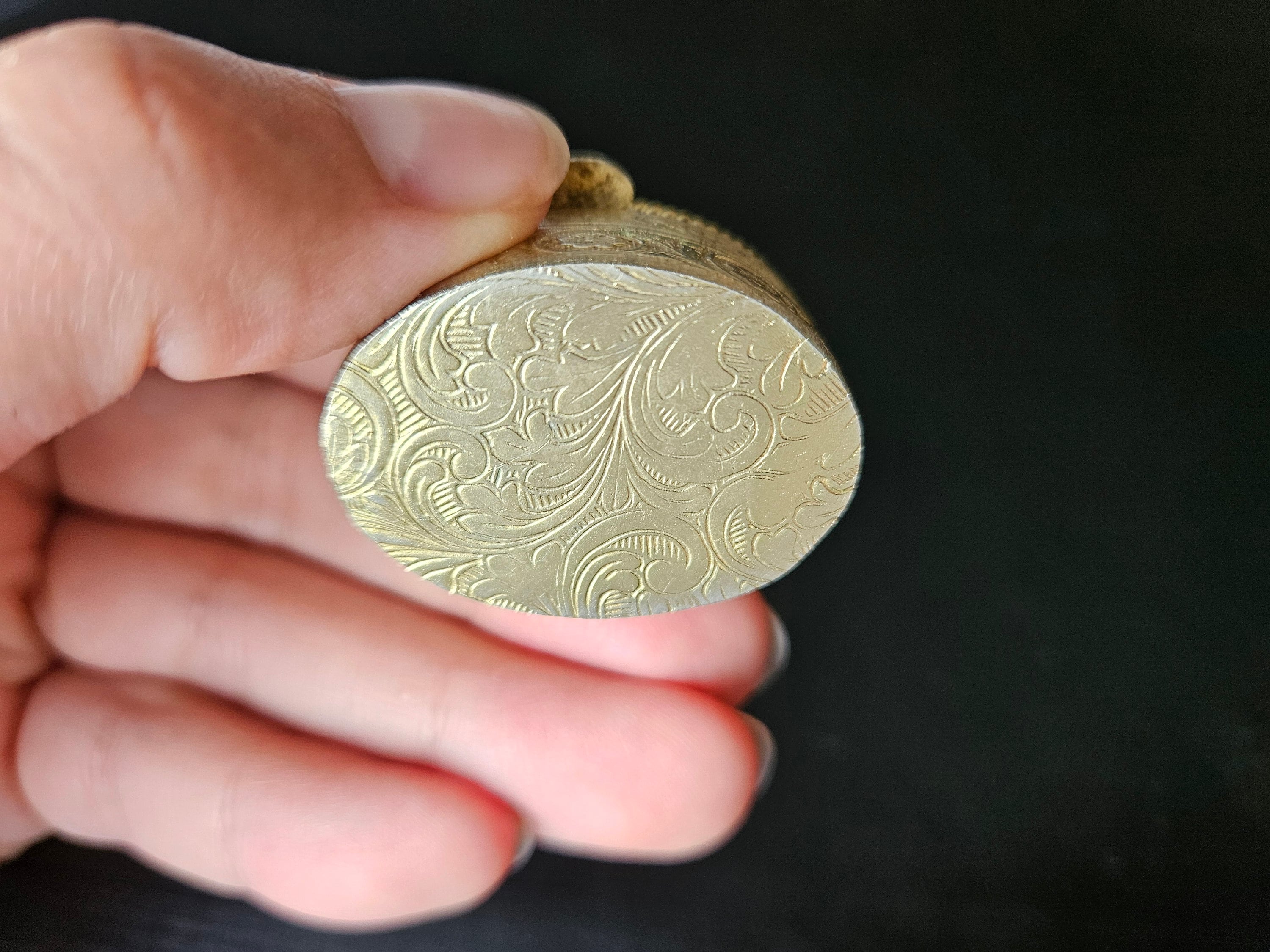 ヴィンテージオニキス真鍮製小物入れ：小さなジュエリー収納 - Etsy 日本