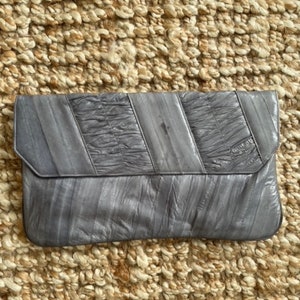 Cartera vintage de anguila genuina